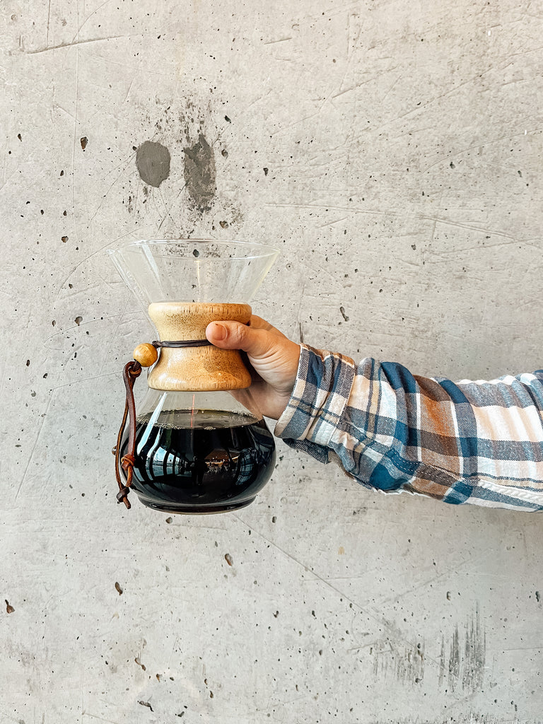 Chemex 3-Cup Glass Pour-Over Coffee Maker with Natural Wood Collar